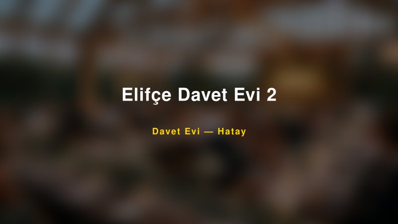 Elifçe Davet Evi 2 Nişan ve Davet Organizasyonu İpuçları